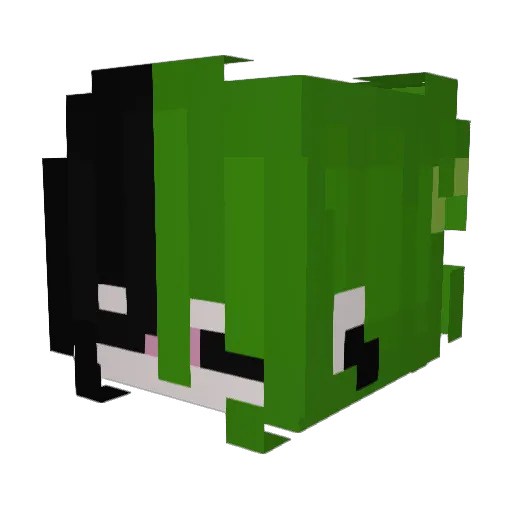 0mmo0 Minecraft avatar head, 3D render