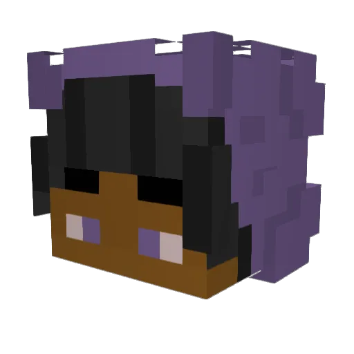 0mxtt Minecraft avatar head, 3D render