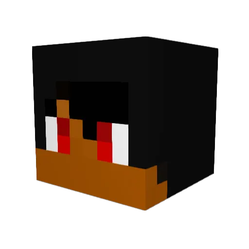 0n1el Minecraft avatar head, 3D render