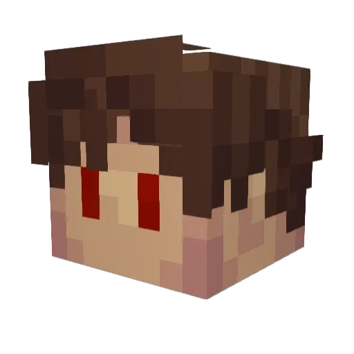 0n3Appl3 Minecraft avatar head, 3D render
