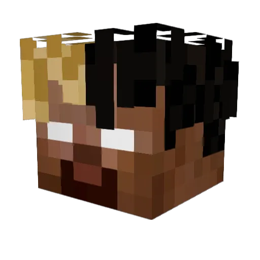 0nJah Minecraft avatar head, 3D render