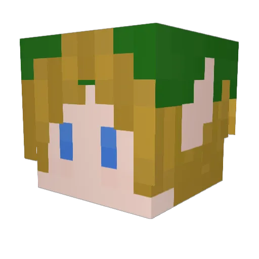 0neDarkSoul Minecraft avatar head, 3D render