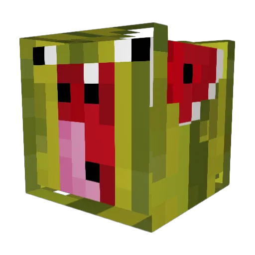 0neDozen Minecraft avatar head, 3D render