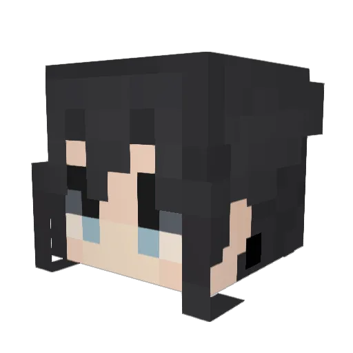0nex0_ Minecraft avatar head, 3D render