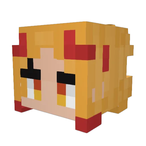 0nly_muel Minecraft avatar head, 3D render
