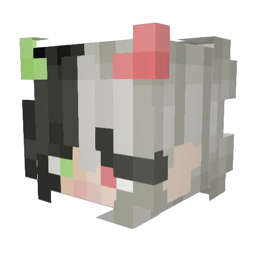 0nlylight Minecraft avatar head, 3D render