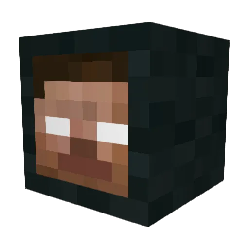 0nrg Minecraft avatar head, 3D render