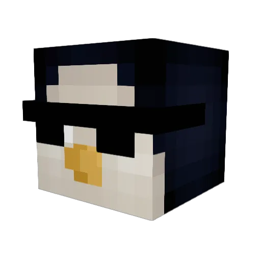 0nyXxu Minecraft avatar head, 3D render