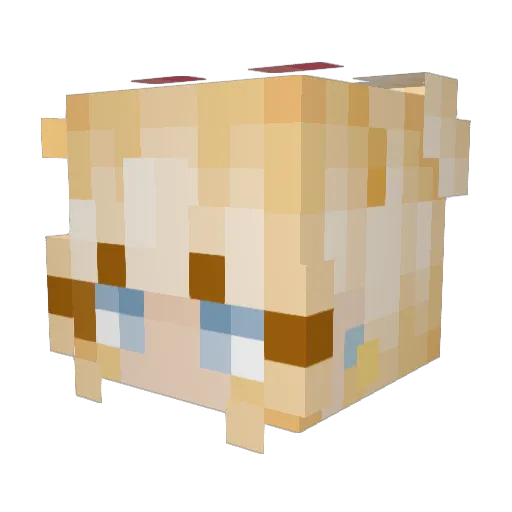 0nya Minecraft avatar head, 3D render