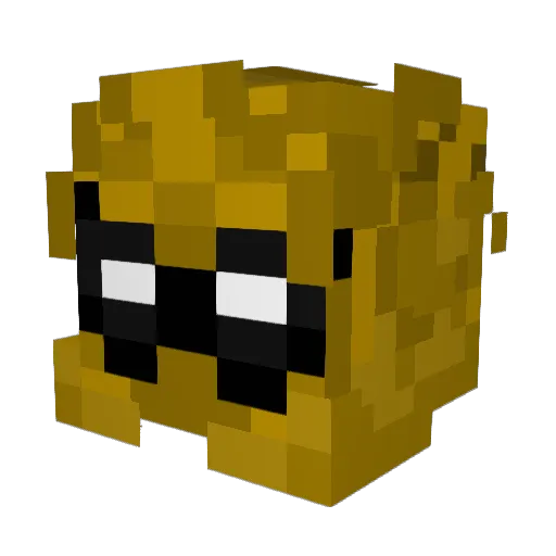 0o0o00o Minecraft avatar head, 3D render