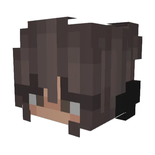 0ogw4y Minecraft avatar head, 3D render