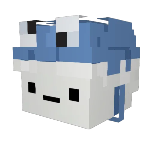 0oids Minecraft avatar head, 3D render
