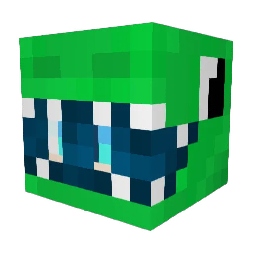 0oni Minecraft avatar head, 3D render