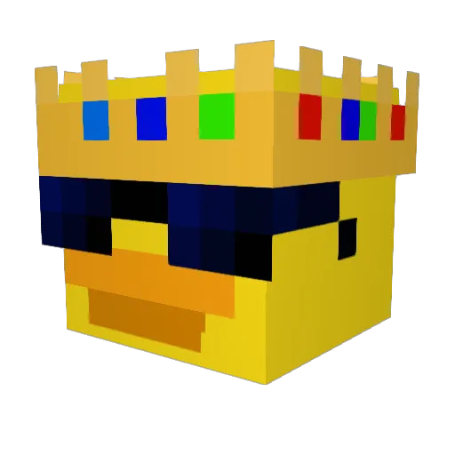 0p_PlaYs Minecraft avatar head, 3D render