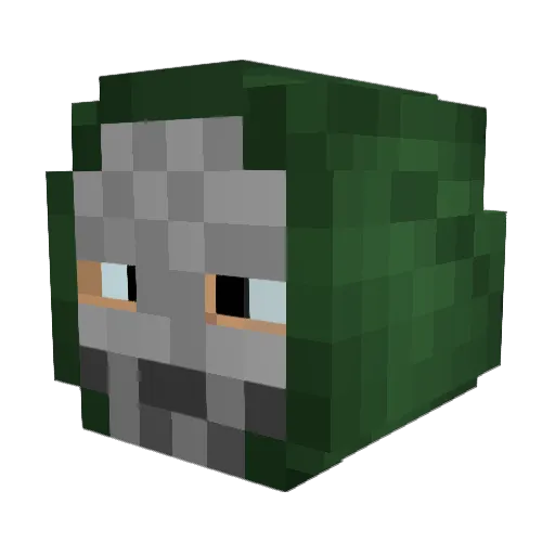 0ptimum Minecraft avatar head, 3D render