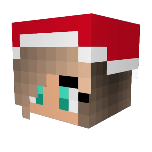0qj Minecraft avatar head, 3D render