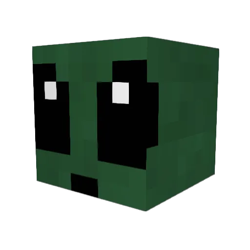 0racle_ Minecraft avatar head, 3D render