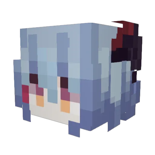 0ranGe_OvO Minecraft avatar head, 3D render