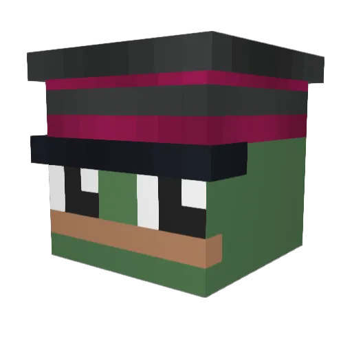 0rang3Slic3 Minecraft avatar head, 3D render
