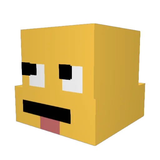 0range377 Minecraft avatar head, 3D render