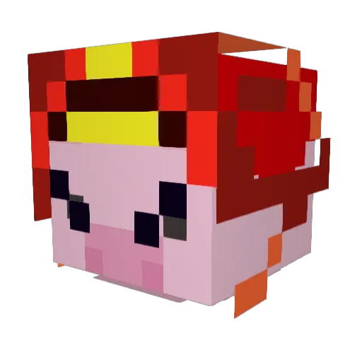 0rangePig Minecraft avatar head, 3D render