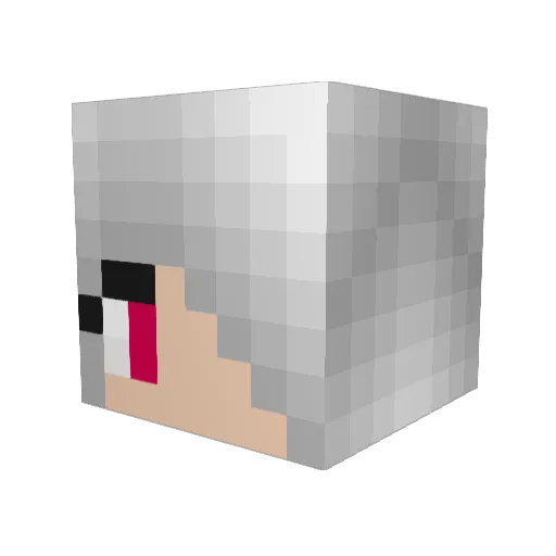 0rangeSol Minecraft avatar head, 3D render