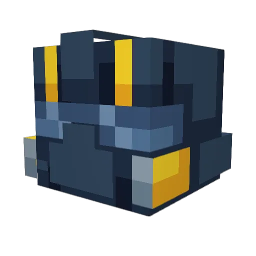 0range_mask Minecraft avatar head, 3D render