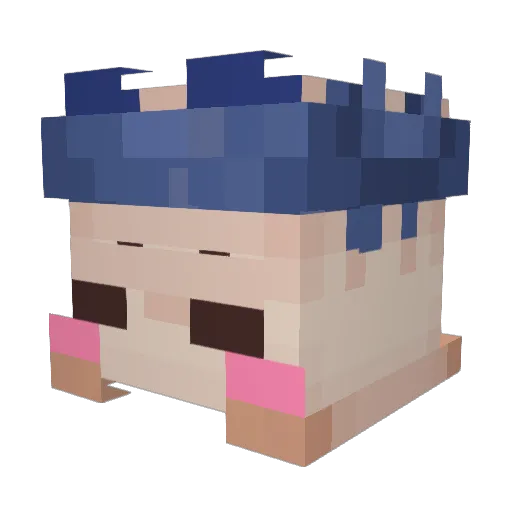 0rcaaaaaa Minecraft avatar head, 3D render