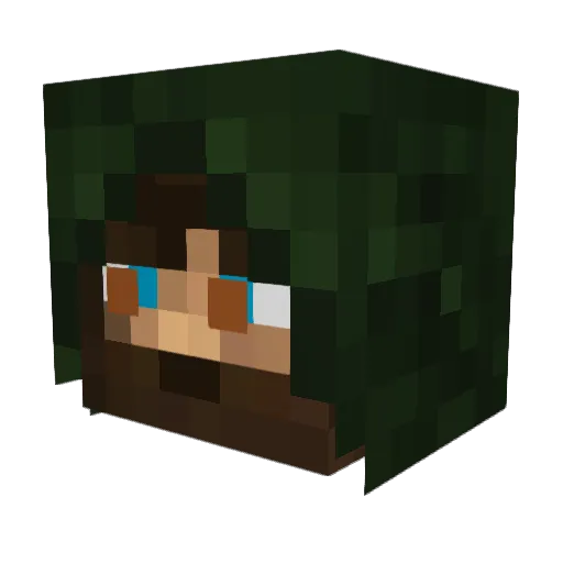 0rchman Minecraft avatar head, 3D render