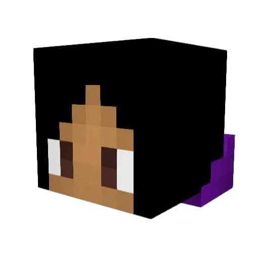 0reo_panda Minecraft avatar head, 3D render