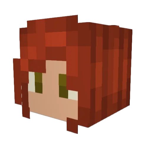 0rganized_cha0s Minecraft avatar head, 3D render