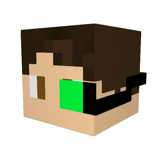 0ri0n1 Minecraft avatar head, 3D render