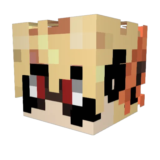 0rionD Minecraft avatar head, 3D render