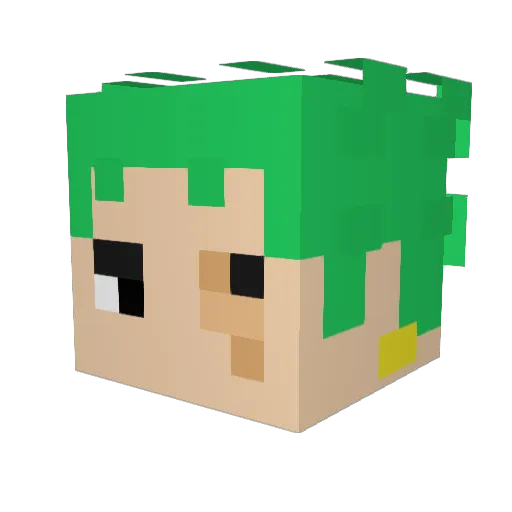 0rnicar Minecraft avatar head, 3D render