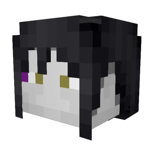0rochimaru Minecraft avatar head, 3D render