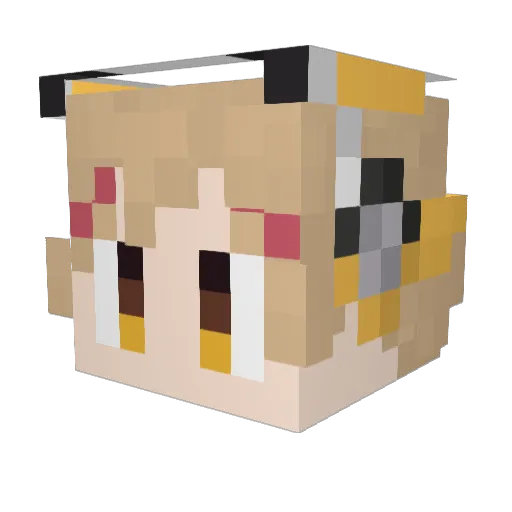 0rood0 Minecraft avatar head, 3D render