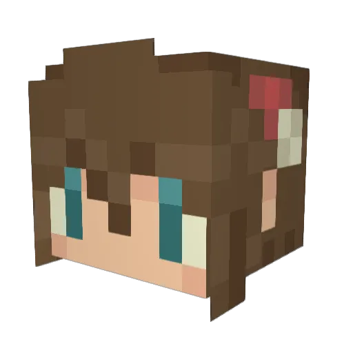 0roro0 Minecraft avatar head, 3D render