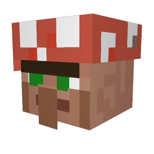 0rug Minecraft avatar head, 3D render