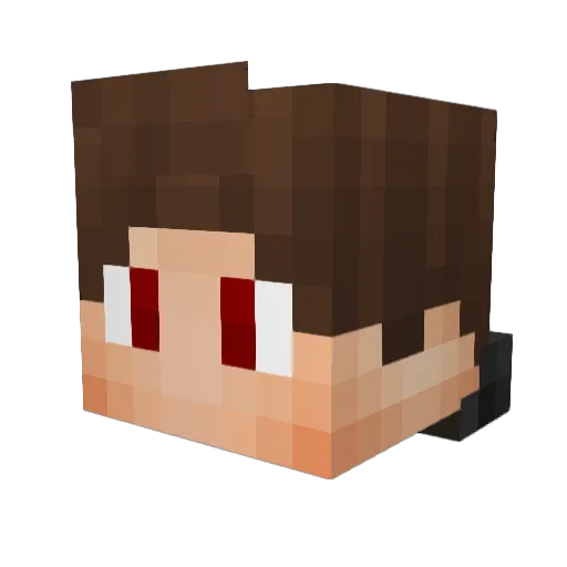 0ryp__ Minecraft avatar head, 3D render