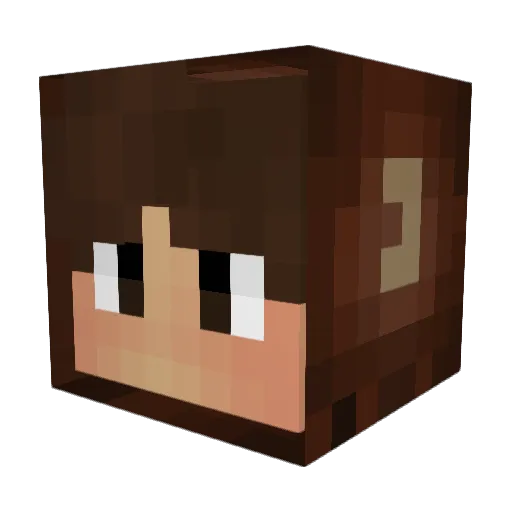 0ryv Minecraft avatar head, 3D render