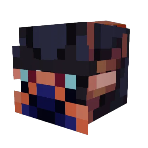 0ryxHunter Minecraft avatar head, 3D render