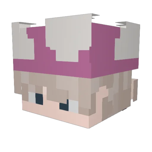 0ryyx Minecraft avatar head, 3D render