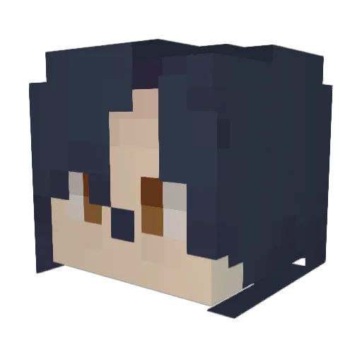0saika0 Minecraft avatar head, 3D render