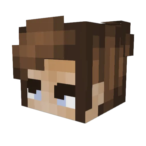 0sanoe Minecraft avatar head, 3D render