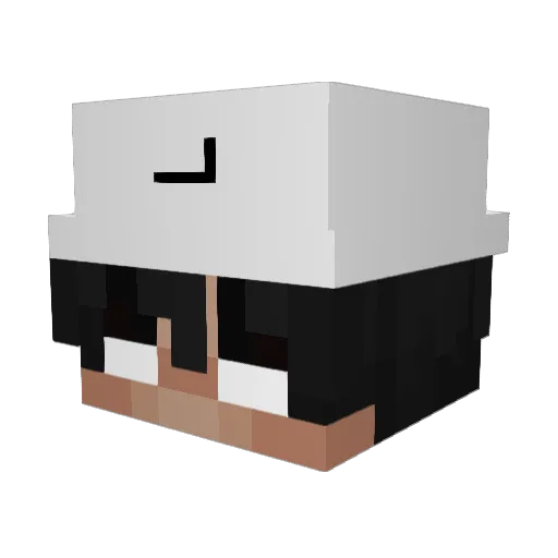 0sci Minecraft avatar head, 3D render