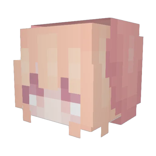 0sry Minecraft avatar head, 3D render