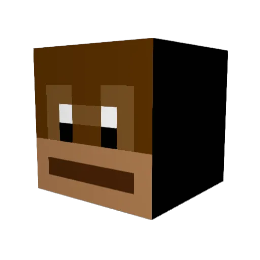 0sternest Minecraft avatar head, 3D render