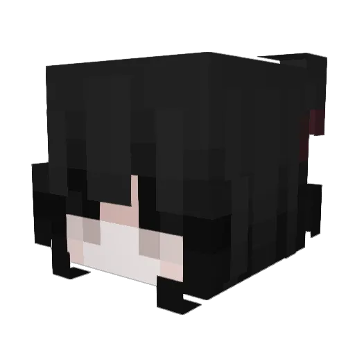 0strea Minecraft avatar head, 3D render
