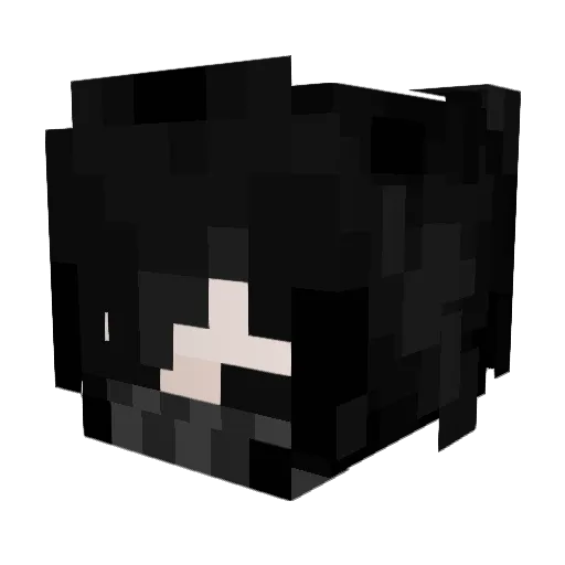 0t1_ Minecraft avatar head, 3D render