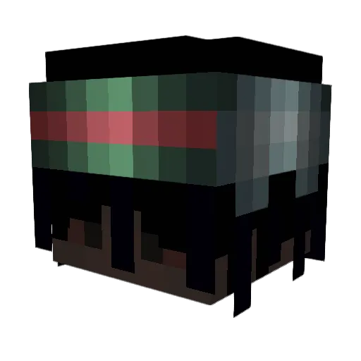 0taaK Minecraft avatar head, 3D render